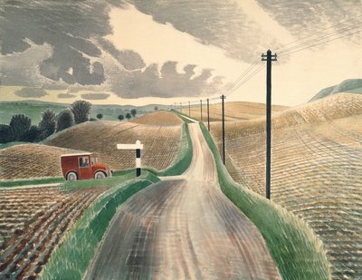 Wiltshire Landscape, 1937 by Eric Ravilious